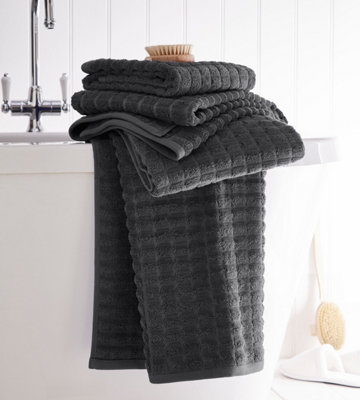 Charcoal hand online towels