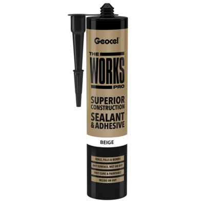 Geocel THE WORKS PRO Sealant & Adhesive - Beige