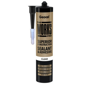 Geocel THE WORKS PRO Sealant & Adhesive - Clear