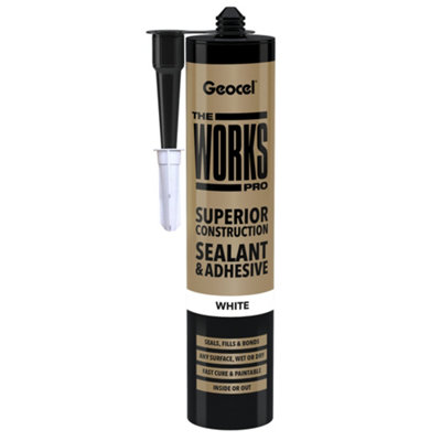 Geocel THE WORKS PRO Sealant & Adhesive - White