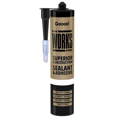 Geocel The Works Pro Sealant and Adhesive 290ml Cartridge - Brown