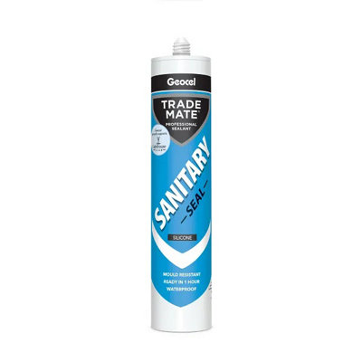Geocel Trade Mate Sanitary Seal Silicone Sealent 310ml Cartridge - White