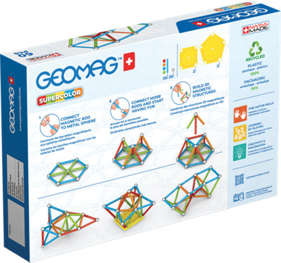Geomag Magnetic Supercolor - 60 Pieces
