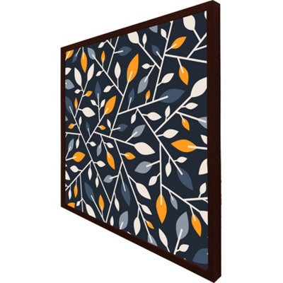 Geometric abstract (Picutre Frame) / 16x16" / Brown