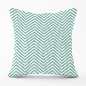 Geometric Chevron Pattern Outdoor Cushion 45cm x 45cm