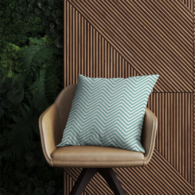 Geometric Chevron Pattern Outdoor Cushion 60cm x 60cm