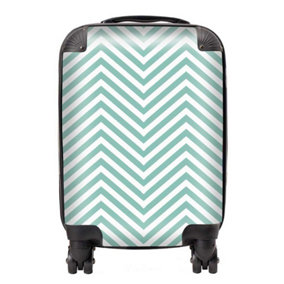 Geometric Chevron Pattern Suitcase - Mini Cabin