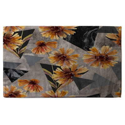 Geometric floral shapes (Bath Towel) / Default Title