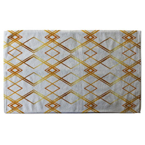 Geometric Golden Pattern (Bath Towel) / Default Title