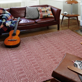 Geometric Handmade Modern Easy to clean Rug for Dining Room Bed Room and Living Room-100cm X 150cm