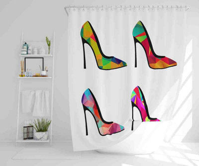 Geometric High Heels (Shower Curtain) / Default Title Price Comparisons | Compare The Build