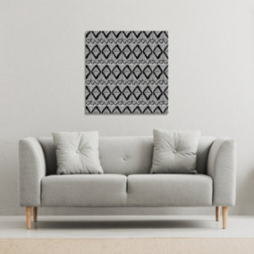 Geometric Line Pattern (Canvas Print) / 101 x 101 x 4cm