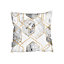 geometric marble pattern with gold glitter (Cushion) / 60cm x 60cm