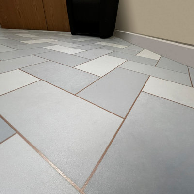 Geometric Modern Vinyl Bathroom & Bedroom Decor Abstract Entryway Feature Herringbone Design-2WX5L - 5