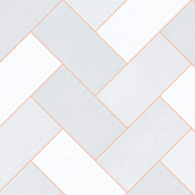 Geometric Modern Vinyl Bathroom & Bedroom Decor Abstract Entryway Feature Herringbone Design-4WX1L