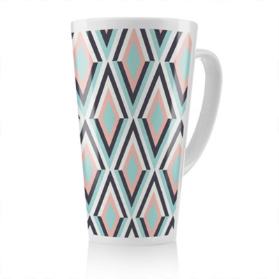 Geometric Pattern Latte Mug, Stunning Designer mug fit for any home ...