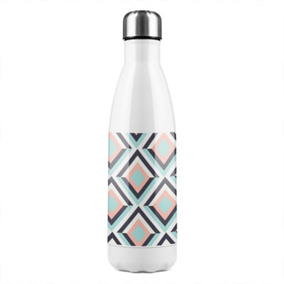 Geometric Pattern Stainless Steel Bottle Designer Style