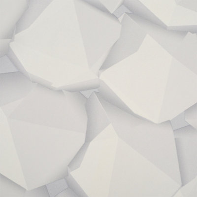 Geometric Pattern Wallpaper, 3D Brick Effect Wallpaper for Bedroom and Bathroom , Non Self Adhesive,950 cm Long x 53 cm Wide