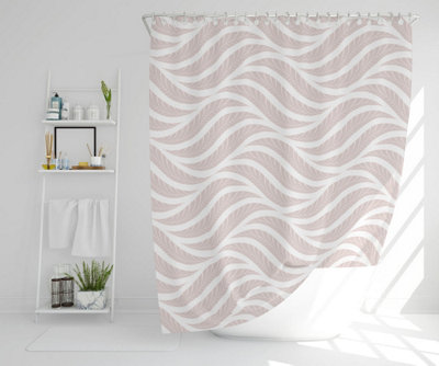 Geometric pattern with leaves (Shower Curtain) / Default Title Price Comparisons | Compare The Build