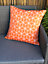 Geometric Scatter Outdoor Cushion - Pack of 2 - Polyster - H10 x W45 x L45 cm - Orange