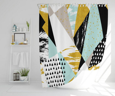 Geometric Shapes & Brush Strokes (Shower Curtain) / Default Title Price Comparisons | Compare The Build