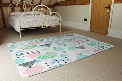 Geometric Shapes Designer Special Soft Home Rug