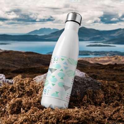 Geometric Shapes Stainless Steel Bottle Designer Style