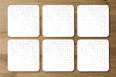 Geometric simple minimalistic (Coaster) / Default Title