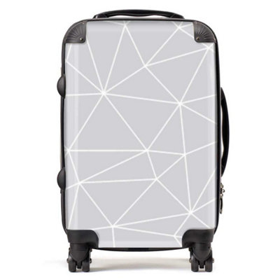 Geometric Triangle Pattern Suitcase - Cabin