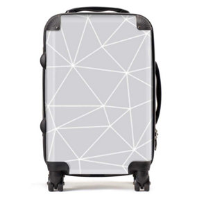 Geometric Triangle Pattern Suitcase - Cabin