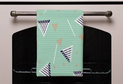 Geometric Triangle Stripes (Kitchen Towel)