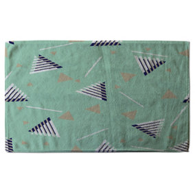 Geometric Triangle Stripes (Kitchen Towel)