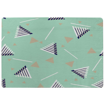 Geometric Triangle Stripes Special Soft Home Rug