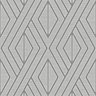 Geometric Wallpaper Grey and Silver Pear Tree UK30507