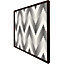 Geometric zig zag (Picutre Frame) / 16x16" / White