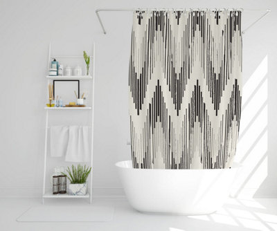 Geometric Zig Zag (Shower Curtain) / Default Title Price Comparisons | Compare The Build