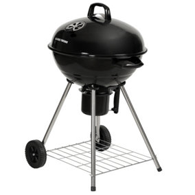 George Foreman Charcoal BBQ 22 Inch Black Kettle Barbecue GFKTBBQ