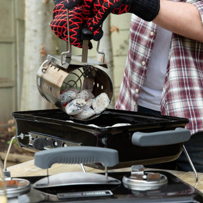 George Foreman Chimney BBQ Starter Quick-Fire Compact Stainless