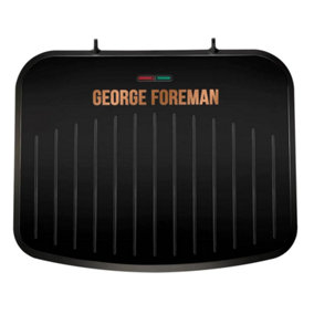 George Foreman Medium Fit Grill with Copper Plates 25811