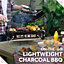 George Foreman Portable Charcoal BBQ On-The-Go Black GFPTBBQ1004B