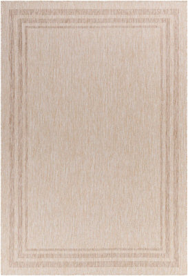 GEORGIA In- & Outdoor Cottage Jute-Look Beige Area Rug 200 x 275 cm