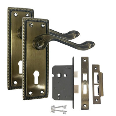 Georgian Lock Internal Handle with 2.5