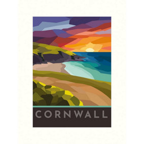 Georgina Westley Cornwall Stained Gl Print Multicoloured (40cm x 30cm)