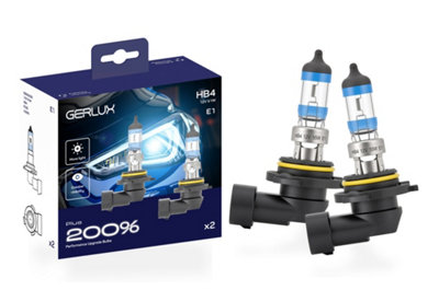 GERLUX HB4 (9006) Halogen Headlight Bulbs +200% Brighter, 12V 51W P22D ...