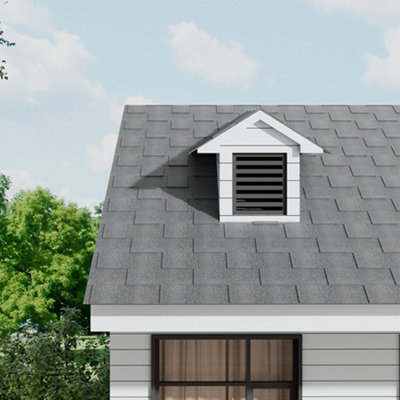 Gery Bitumen Roofing Tiles Laminated Asphalt Shingle 100cm x 33cm 14 Pcs/Pack