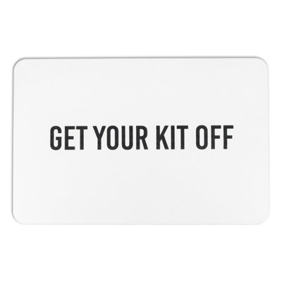 Get Your Kit Off White Stone Non Slip Bath Mat