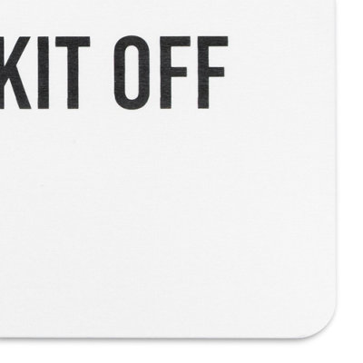 Get Your Kit Off White Stone Non Slip Bath Mat - 4