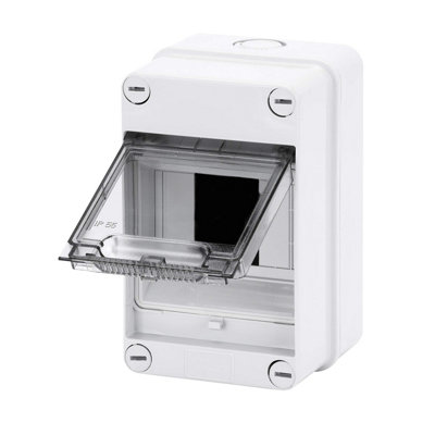 Gewiss GW40001 4 Module Insulated Enclosure - IP55 Watertight Surface ...