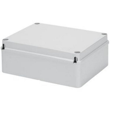 Gewiss GW44207 Grey Plastic Junction Box 190mm x 140mm x 70mm - Pack of 2