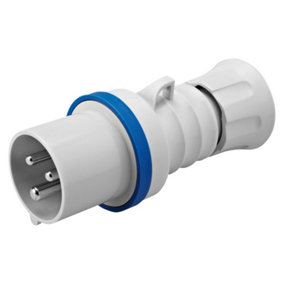 Gewiss GW60004H Industrial Plug 2P+E (3 Pin) 6h 240V Blue - 16 Amp